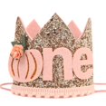 thumbnail image 1 of Corona de primer cumpleaños de Agvgaza Little Pumpkin para niñas, 1 of 8
