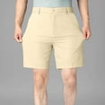thumbnail image 6 of BXINGOHAI Men's Golf Shorts Casual Stretch Lightweight Work Dress Shorts Khaki,S, 6 of 6