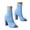 2Blue, variant on Womens Peep Toe Heels Sock Booties Knit Heeled Sandals Chunky Block Heel Breathable Pumps