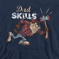 thumbnail image 2 of Popfunk Looney Tunes Father's Day Taz Dad Skills Adult Pull-Over Hoodie, Navy, 3X-Large, 2 of 5