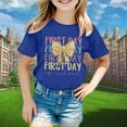 thumbnail image 2 of LEKDFST Back to School Graphic Tees for Girls Boys Pre Kindergarten 1st 2nd 3rd Grade First Day of School T-Shirts Unisex Kids Short Sleeve Shirts Blue 11-12 Years, 2 of 4