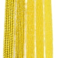 thumbnail image 2 of 20strands Electroplate Glass Beads Strands Pearl Luster Faceted Rondelle Yellow 4x3mm Hole: 0.4mm about 110~115pcs/strand 39~40cm, 2 of 3