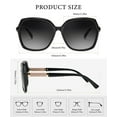 thumbnail image 6 of KALIYADI Women's Oversized Sunglasses Retro Polarized Sun Glasses with UV Protection for Women, 6 of 8