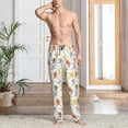 thumbnail image 2 of Mens Pajama Pants Bottoms with Pockets - Cartoon Monkey Comfy Mens Pj Pants, Soft Men Lounge Pants, 2 of 5