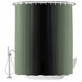 thumbnail image 2 of Shower Curtains for Bathroom, Sage Green Black Ombre Waterproof Fabric Shower Curtain, Gradient Contemporary Abstract Art Decorative Bathroom Curtain for Bathtub, 66"x72", No Hooks Included, 2 of 9
