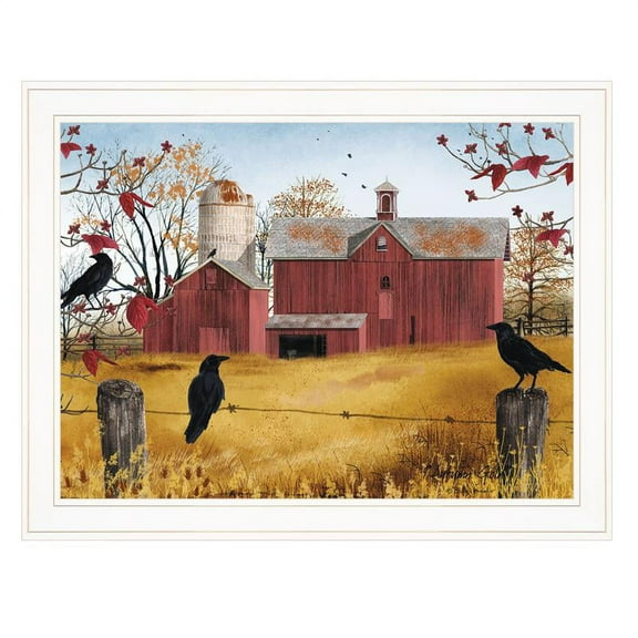 Autumn Gold by Billy Jacobs Printed Framed Wall Art Wood Multi-Color