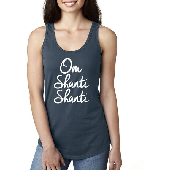 Om Shanti Shanti Racerback Tank