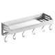 thumbnail image 5 of Estante de cocina de pared con especiero y ganchos para colgar utensilios. Moderno. blanco 30cm, 5 of 9