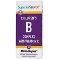 thumbnail image 4 of Superior Source Children's B Complex with Vitamin C - Multivitamin for Heart Health Support - Folic Acid Supplement for Kids - Immune Support Formula with Vitamin C - 60 Instant Dissolve Tablets, 4 of 7