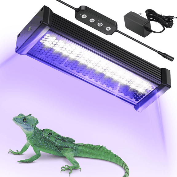 24W Dimmable Reptile UVB Light Bar Provides Essential UVB Radiation For a Variety of Reptile Pets