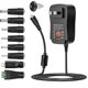 thumbnail image 1 of Adaptador Universal de CA a CC, 3V-12V Fuente de alimentación Universa l 100V-240V AC a DC Adaptador Universal, 2.1A Salida USB 30W Fuente Alimentación Conmutada con 8 Cotor, 1 of 5