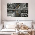 thumbnail image 2 of Elephant Stock Nyc Avenue Pop Wall Art - Horizontal Canvas Wall Art - Living Room Wall Decor - City Canvas - Black And Gray Decor - 48" x 32", 2 of 4