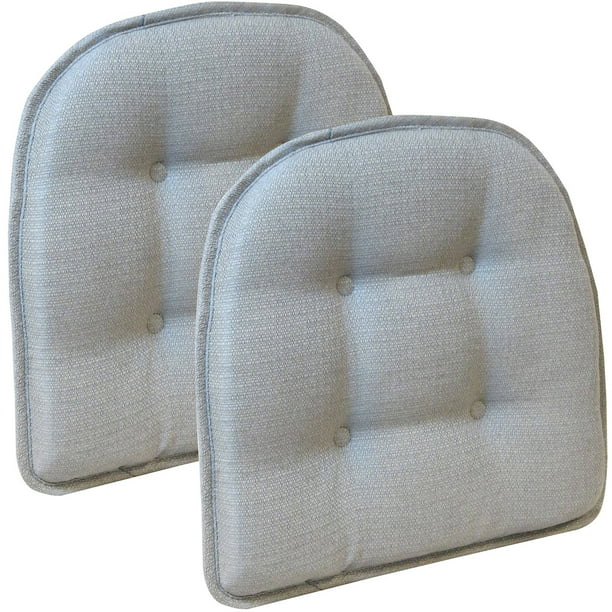 The Gripper 15 X 16 Non Slip Omega, Grey Dining Chair Cushions