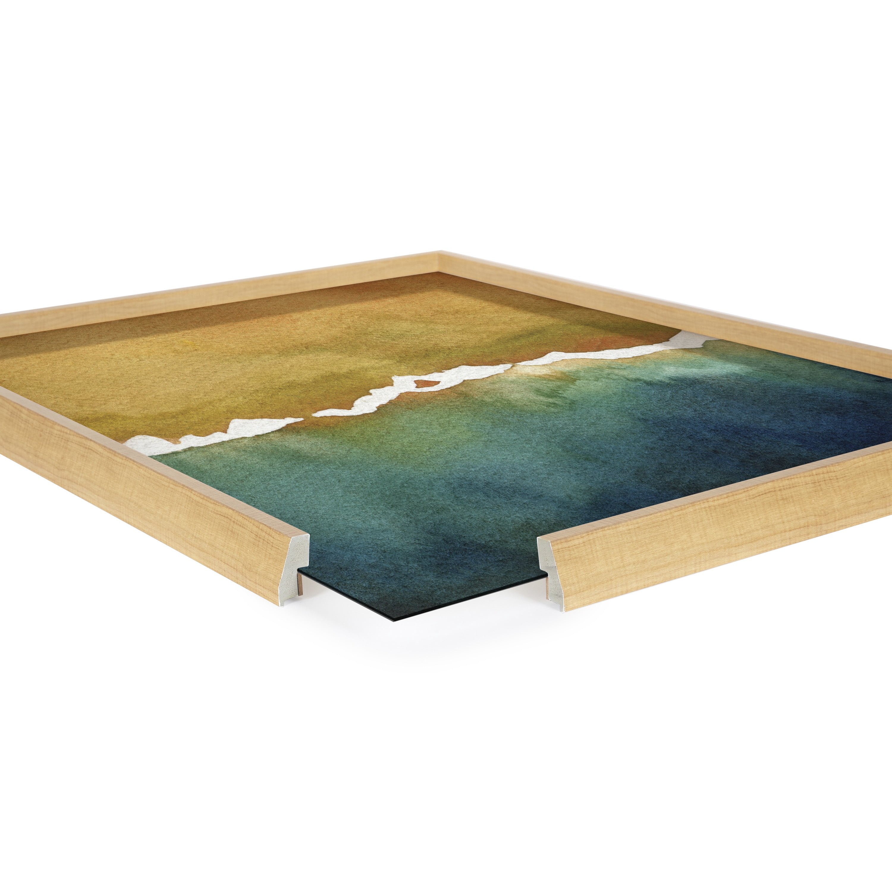 Above 24 in x 18 in Framed Painting Art Print, by Kate and Laurel