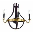 thumbnail image 1 of Urban Classic 1502W20SR Woodland 3 Light Wall Sconce - Saddle Rust & Golden Iron, 1 of 1