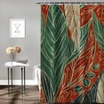 thumbnail image 2 of Orinice Decorative Bath Curtain Succulent Beauty Tropical Flowers Tonal Jungle Leaves Bird Paradise Nature Botanical Design Spring Waterproof Shower Curtain Bathroom Accessories  60x72, 2 of 7