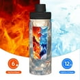 thumbnail image 5 of Goofa Cool Cloud White Dragon Print 18oz Sports Insulated Kettle With Straw Water Bottle Sports Water Bottle For Running Hiking Cycling Climbing Mans Womans, 5 of 7