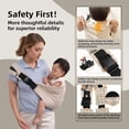 thumbnail image 3 of Gilysido Adjustable Hands-free Baby Sling Carrier, for 6M-36M Toddler, Premium Cotton ergonomically designed, Portable and Lightweight Toddler Carrier (Beige）, 3 of 10