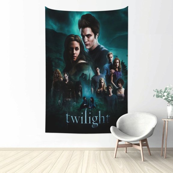 The Twilight Saga Tapestry Wall Hanging, Art Poster Decor Tapestries for Bedroom Living Room Dorm Home Party, 60"x40"