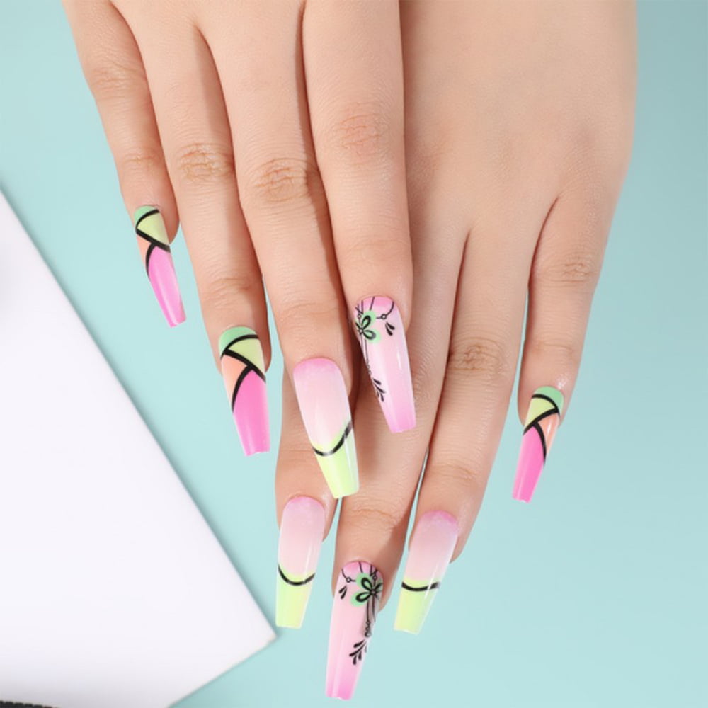 What are some nail designs for short, square shaped nails? - Quora