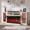 Antique White, variant on FlowSun 59 inch Fireplace TV Stand for TVs up to 65'',Modern Highboy Media Console with 24'' 3-Side Glass Fireplace,Adjustable Flame & LED Color,Gray Wash