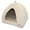 Beige, variant on Pet Tent - Soft Bed for Dog and Cat by Best Pet Supplies - Gray Linen, 19" x 19" x H:19"