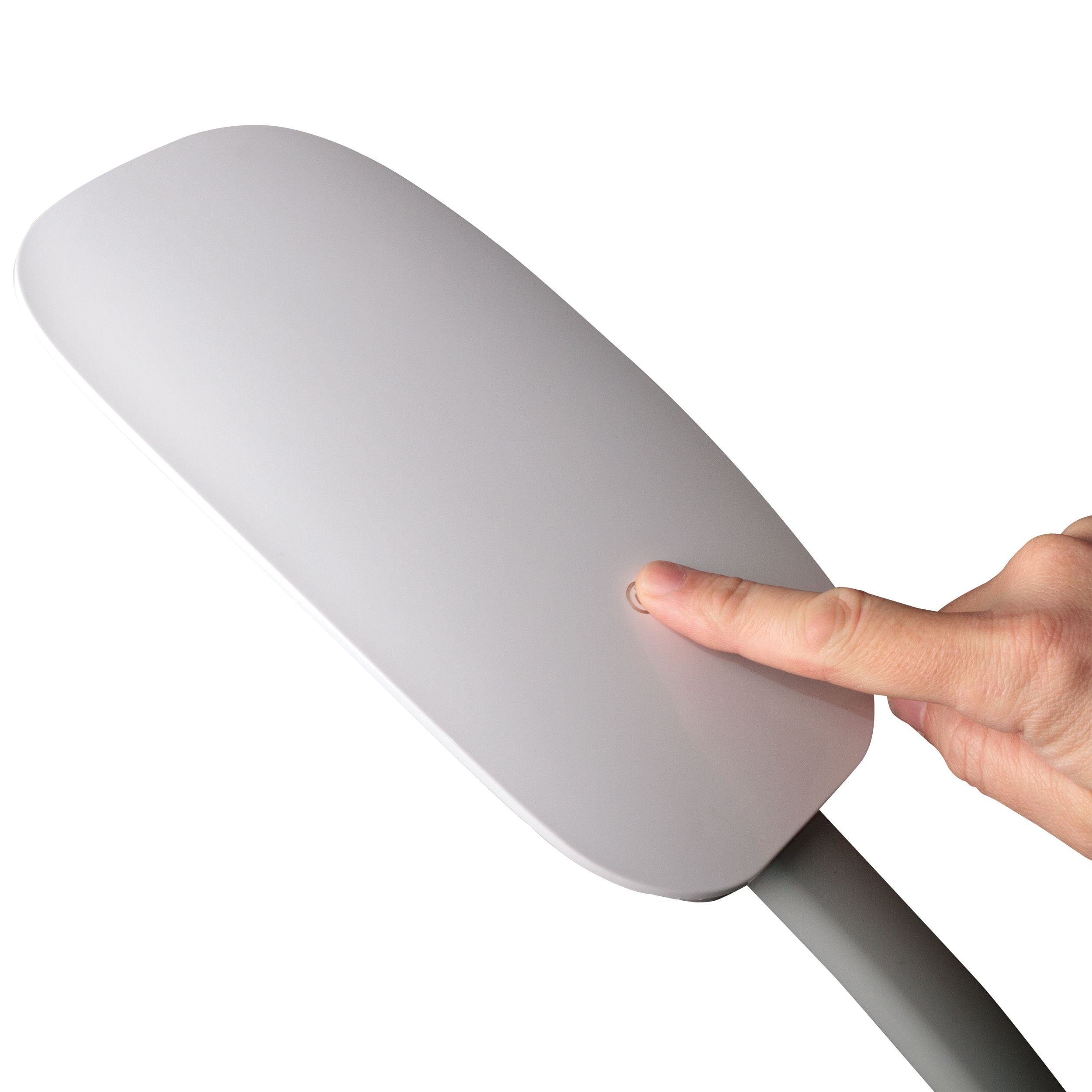 OttLite Dimmable LED Floor Lamp with Magnifier, White