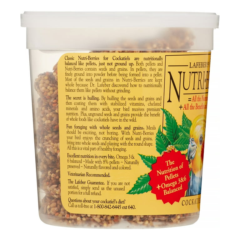 Lafeber Nutri Berries Classic Cockatiel Bird Food 0.78 Lb