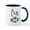 White/Navy Inside, variant on CafePress - Bunny Rabbit Face Mug - 11 oz Ceramic Mug - Novelty Coffee Tea Cup
