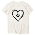 thumbnail image 6 of AGWOLF Womens Valentines Day T Shirts Short Sleeve Casual Holiday Shirts Funny Heart Graphic Tees Loose Fit Crewneck Summer Tops for Women, 6 of 8