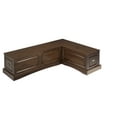 thumbnail image 6 of Linon Colby 3-Piece Backless Corner Breakfast Nook Dining Set with Storage, Walnut, 6 of 23