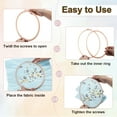 thumbnail image 4 of Uxcell 9.8" x 11" Square Embroidery Hoops, ABS Adjustable Cross Stitch Hoops, Beige, 4 of 6