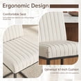 thumbnail image 6 of VKNOW Sets of 2 Bar Stools with Thickened Metal Frame, Mid Back 26 Inch Counter Height Upholstered Modern Bar Chairs for Kitchen Island,Beige, 6 of 9