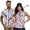 Patriotic Wave Stripe, variant on Jeiento 250th Anniversary Couple Matching Outfit Eagle Mens Golf Shirts Short Sleeve Dry Fit Collared Tops and Womens Zipper Shirt Sleeveless Racerback Workout Tops, Women's XS