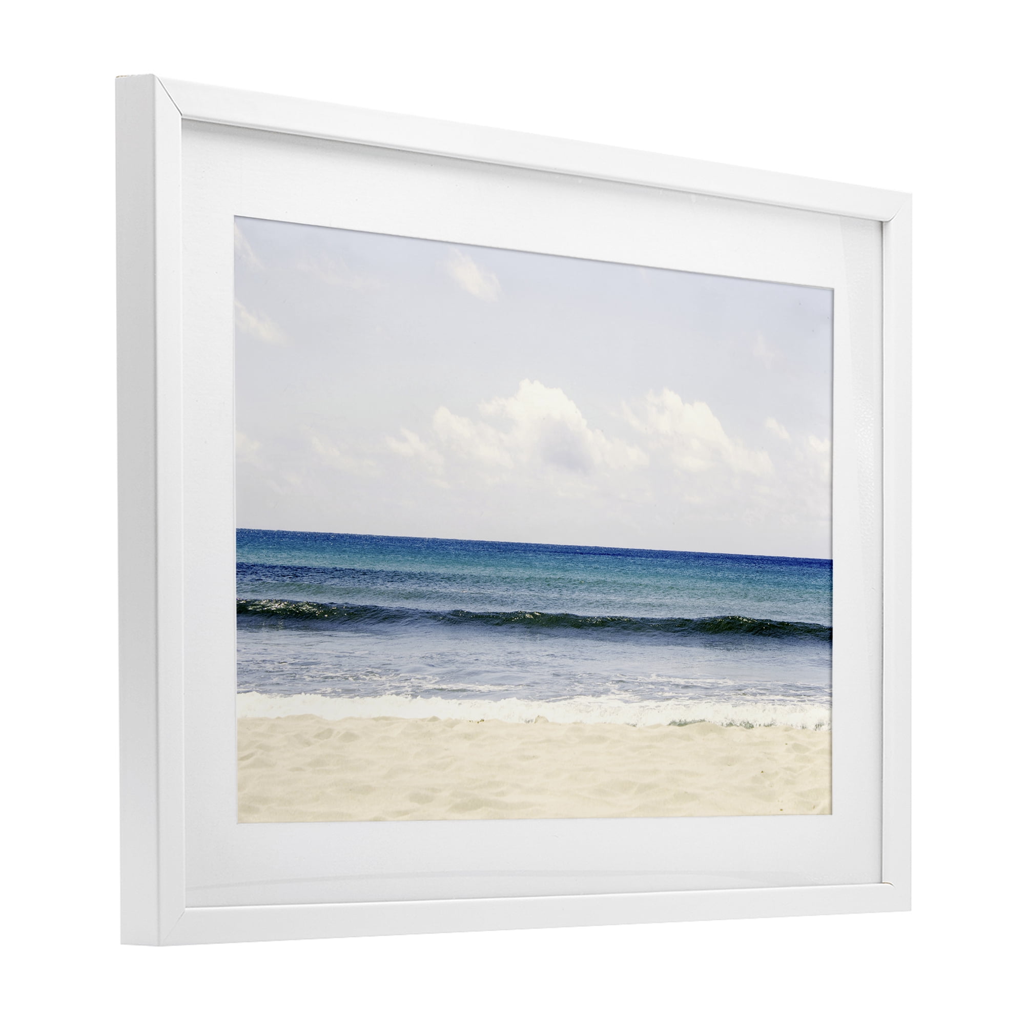 Stupell Industries Summer Seaside Escape White Framed Print Under Glass, design by Gemma Bardot