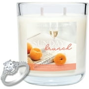 Jackpot Candles Sunday Brunch Candle with Ring Inside (Surprise Jewelry Valued at 15 to 5,000 Dollars) Ring Size 6