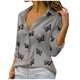 thumbnail image 2 of Puntoco - Blusa informal de manga larga con cuello en V y botones para mujer Puntoco Puntoco-305, 2 of 9