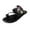 Black, variant on XIAQUJ Ladies Summer Retro Leisure Weaving Flowers Ethnic Bohemian Style Large Size Flat Sandals Slippers Sandals for Women 2024 Black 7.5