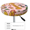 thumbnail image 4 of Fuzoiu Retro 70s Hippie Print Bar Stool Cushions, Super Breathable Round Bar Stool Covers,Seat Cushion Round- One Cushion Only-14 inch, 4 of 7