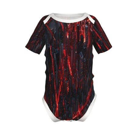 

Coaee Cyberpunk Cityscape Lights for Soft Baby Short-Sleeve Bodysuit Baby Climbing Clothes Baby Girls Boys Bodysuit Romper-6 Months