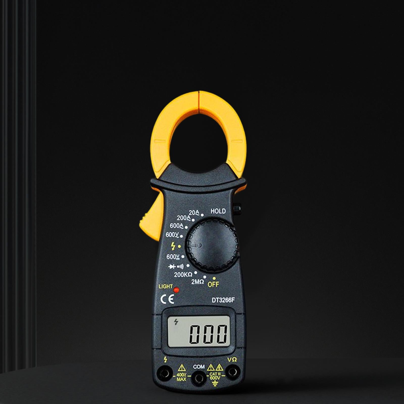 Miulika Multimeter Digital Clamp Meter Diode Tester Resistance Amp Voltage Tester 600V AC DC Voltage Meter Testor with LCD Display, Overload Protection , With Buzzer
