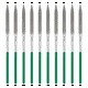 thumbnail image 1 of Juego de 10 Limas de Diamante, Juego de Limas de Aguja de Precisión, Limas Recubiertas de Diamante para Metal, Cerámica, Piedra, Joyería B, 1 of 5