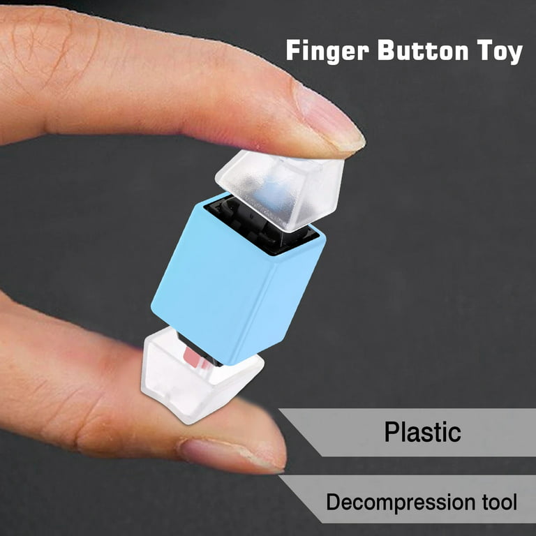 Keyboard Fidget Toy Lightless Pocket-sized Finger Button Mini Clicker  Novelty Decompression Sensory Toy Fingertip Keycap Kids Adult Stress Relief  Toy