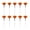 Orange, variant on 10PCS Fan Face Brush Set – Soft Synthetic Makeup Brushes for Smooth Foundation & Clay Mask Application, Ergonomic Long Handle for Gentle Contouring