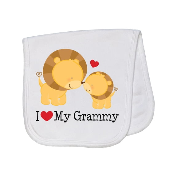 Inktastic I Love My Grammy Baby Burp Cloth