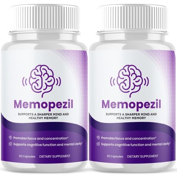 Memopezil Advanced Formula Brain Support Pills Maximum Strength Supplement Memo Pezil 120 Capsules