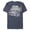 Navy Blue Heather, variant on Men's Star Wars Retro 77 Millennium Falcon Stripes Graphic Tee Black 2X Large