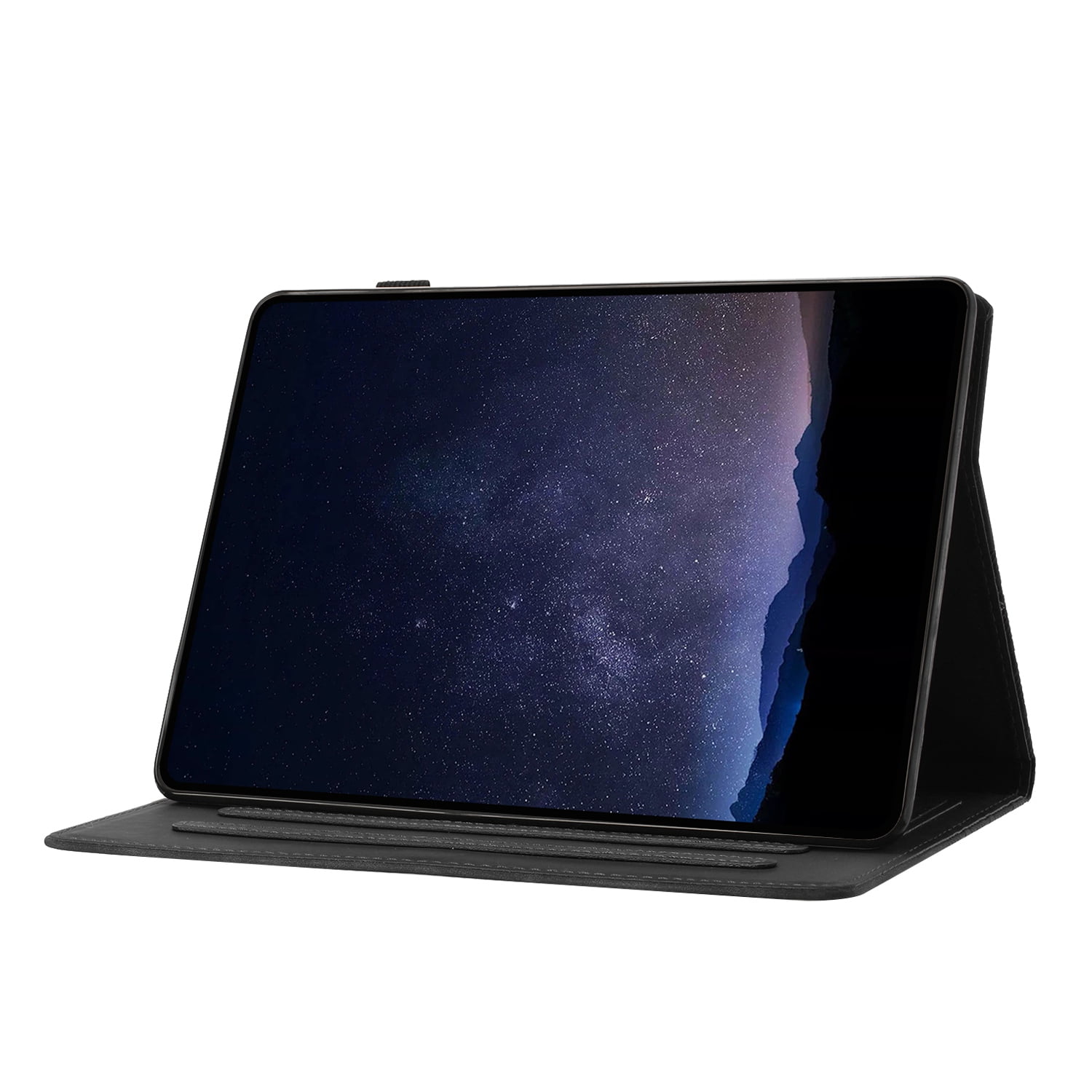 Allytechgroup Slim Case for Apple iPad Pro 11" M4 2024, Premium PU Leather Folio Flip Cover Stand Anti-Scratch Cards Slots Pencil Holder Smart Case Cover Auto Sleep Wake, Black