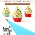 thumbnail image 2 of 8pcs/16pcs, Pipping Bags And Tips Set, Including Reusable Silicone Pastry Bag, Stainless Steel Pastry Tips Set And Coupler, Baking Tools, Kitchen Gadgets, Kitchen Accessories, Home Kitchen Items, 2 of 5