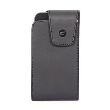 Case Belt Clip for iPhone 12 Mini - Leather Swivel Holster Vertical Cover Pouch Carry Protective Black G5G